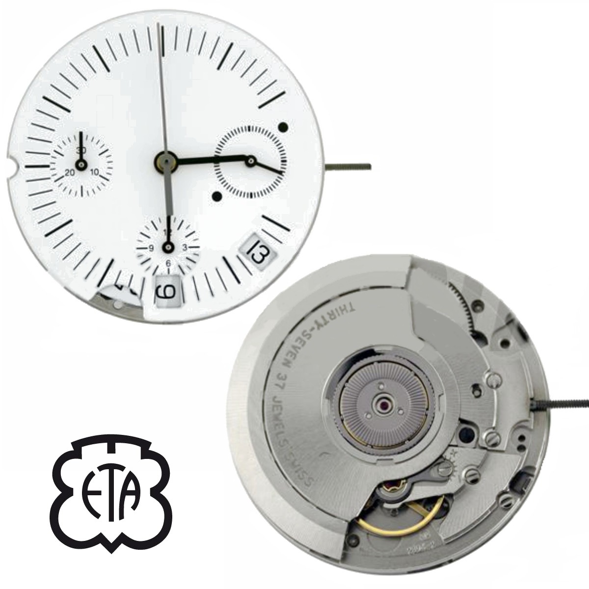 Chronograph movement ETA 2894 2 swiss made Large online shop for