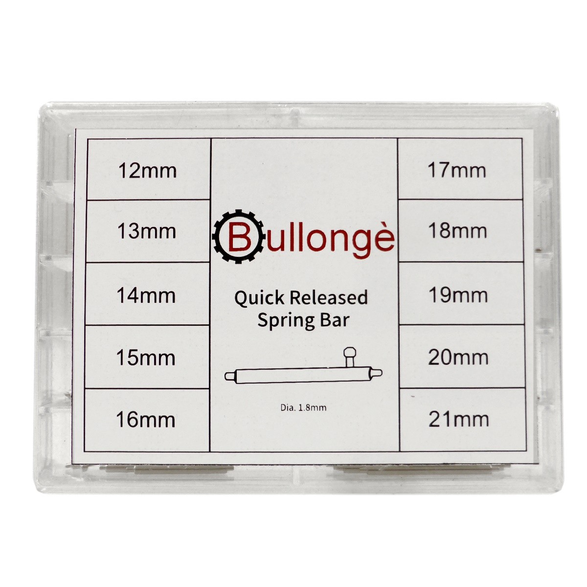 BULLONG SW 40 quick release pegged spring bar kit for watch streps