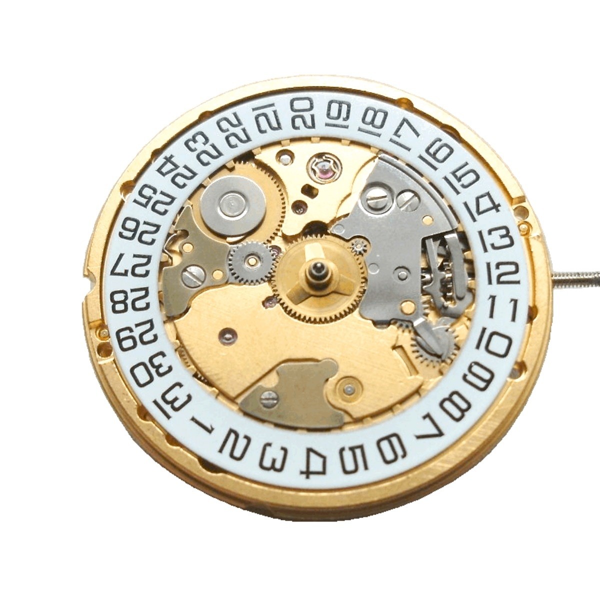 Gold plated watch movement ETA 2892 2 date Large online shop for