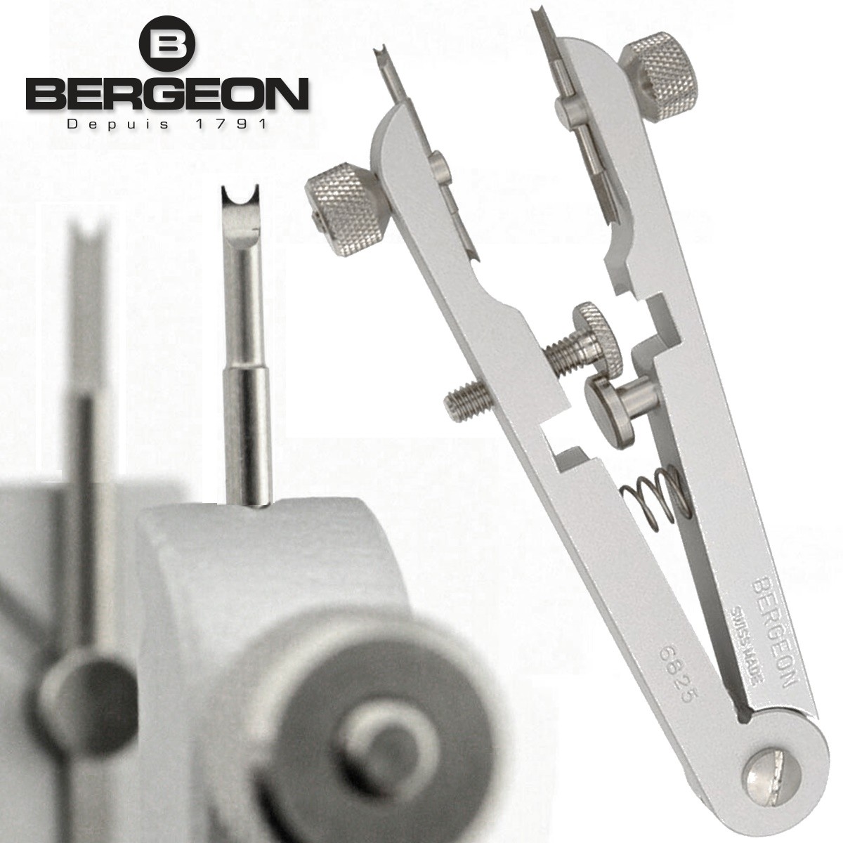 Bergeon 6825 spring bar plier tool for watch repair. No 1 for