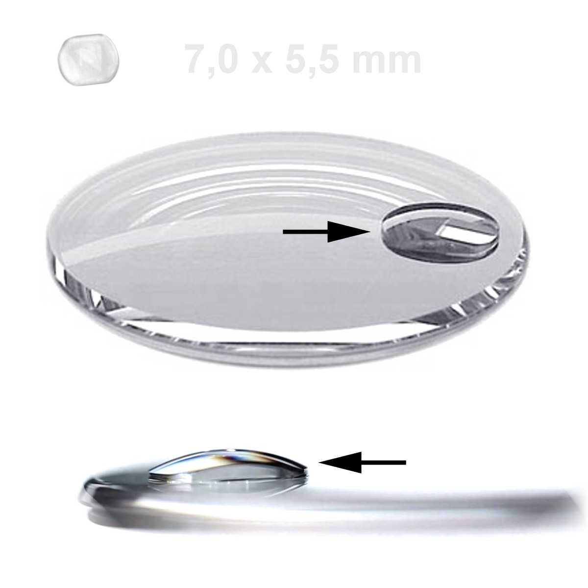 Watch crystal magnifier on sale