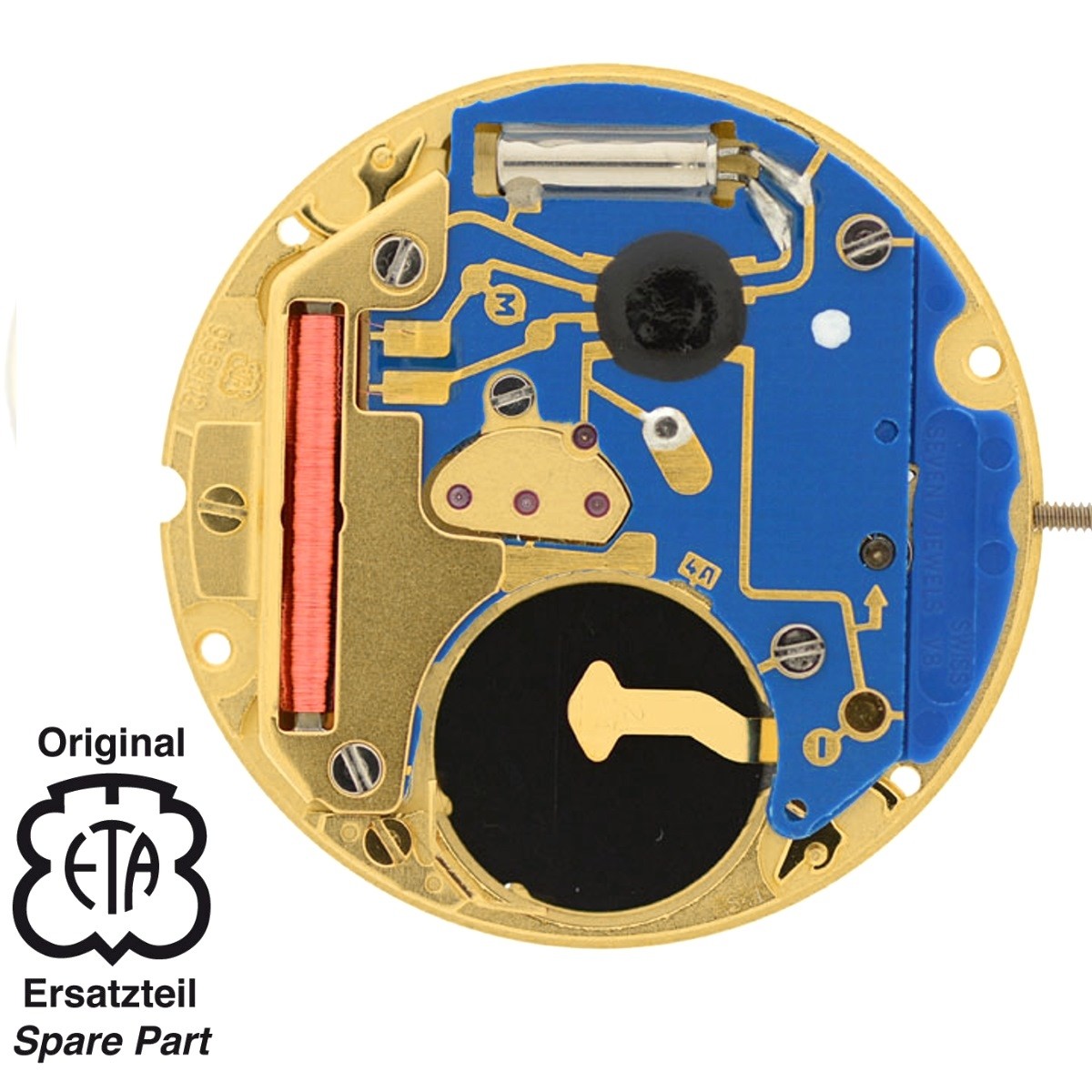 ETA 955.412 quartz watch movement with date Buy original movements from specialist retailer