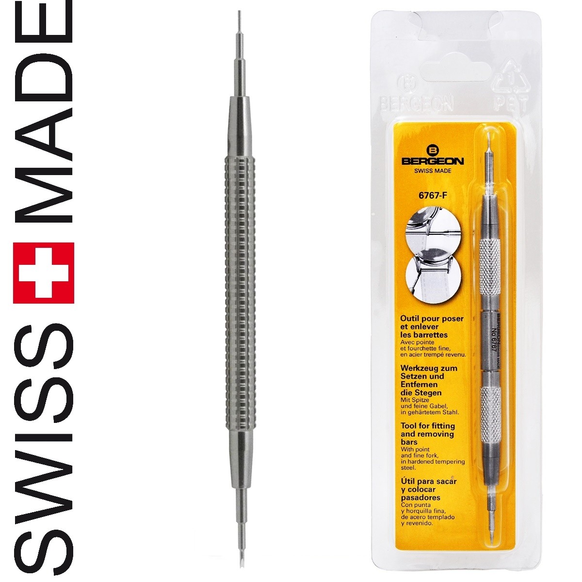 Bergeon 7767 F swiss made improved spring bar tool one of the best spring bar remover