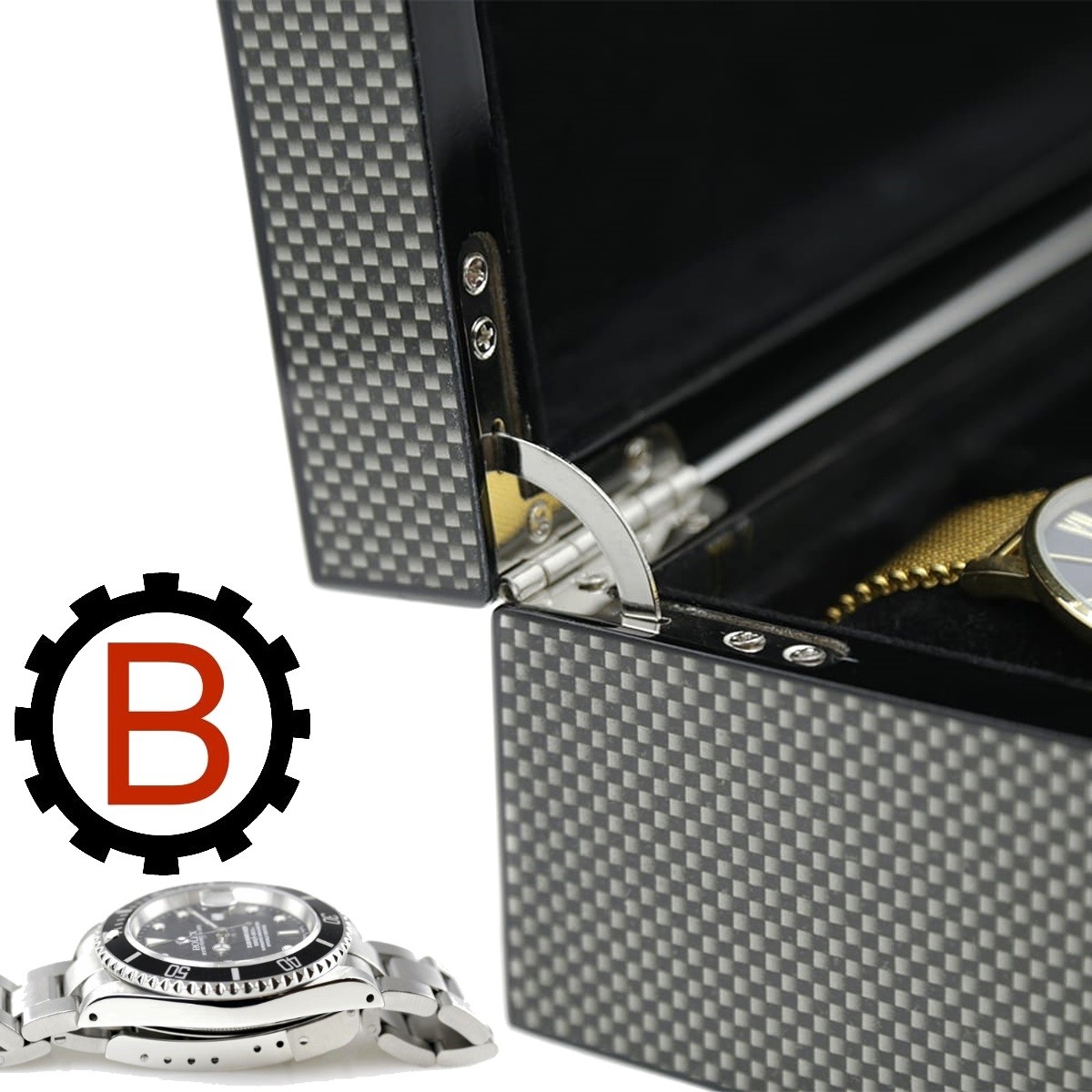 Carbon hotsell watch box