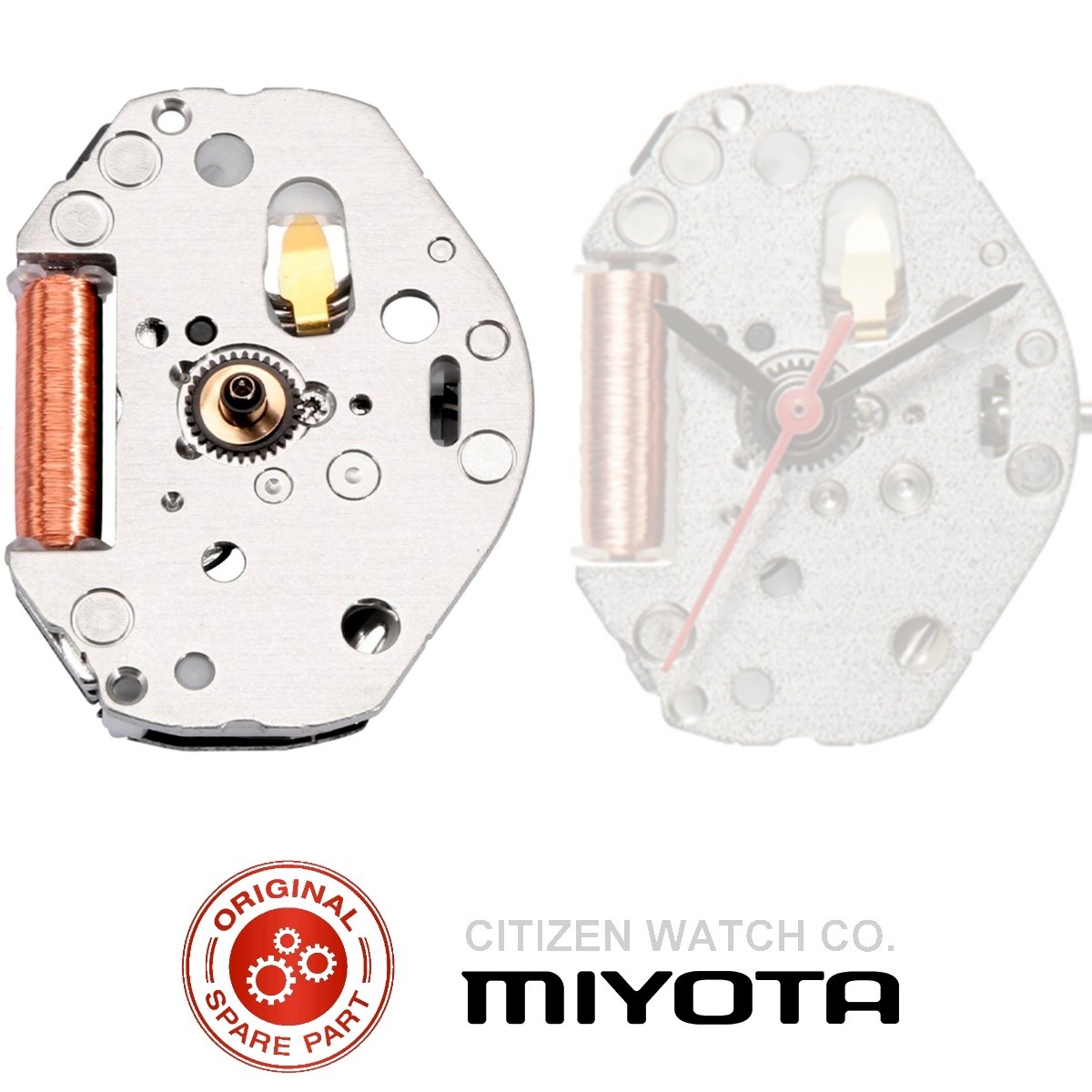 Citizen Miyota 2035 QUARTZ watch movement change qaurtz movement