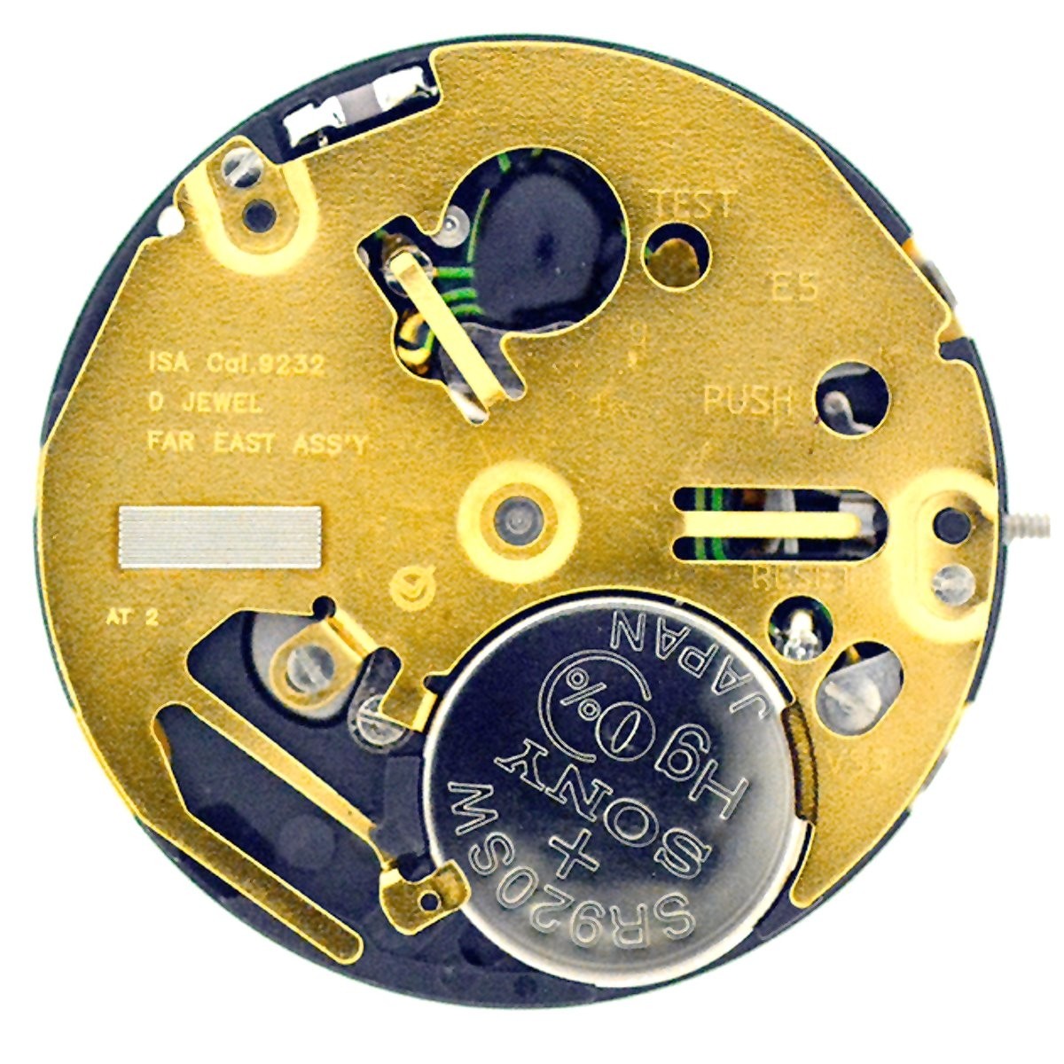 5 hands quartz watch movement ISASWISS 9232.1930 Buy original
