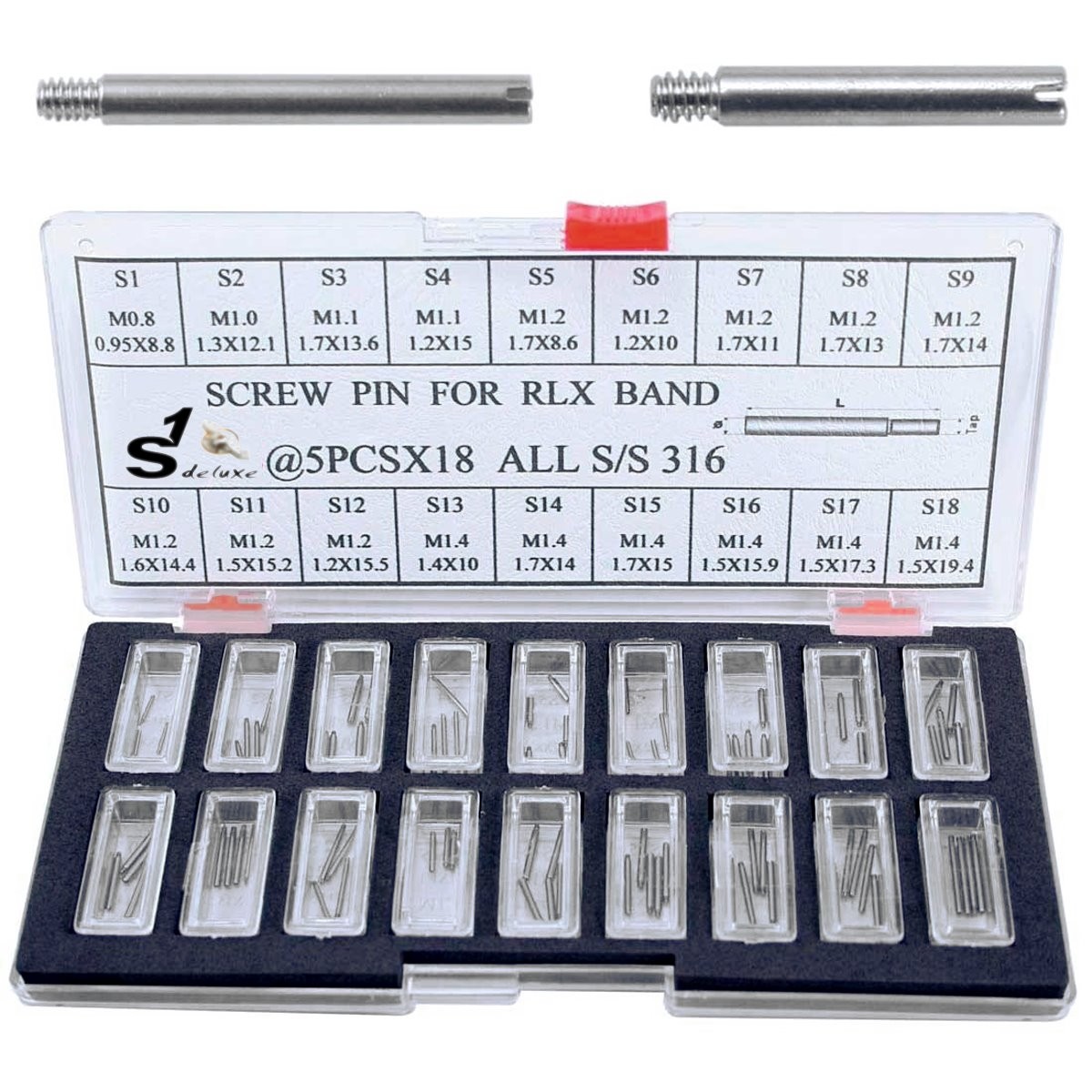 Rolex screw pins outlet
