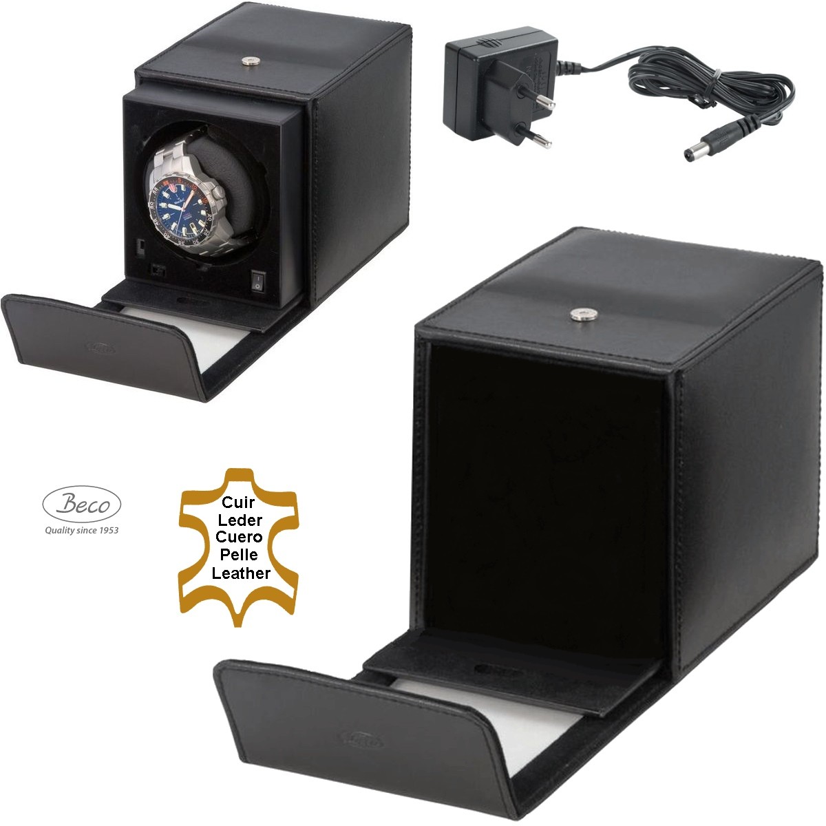 BECO TECHNIC watch winder BOXY MOBIL SOFT BLACK