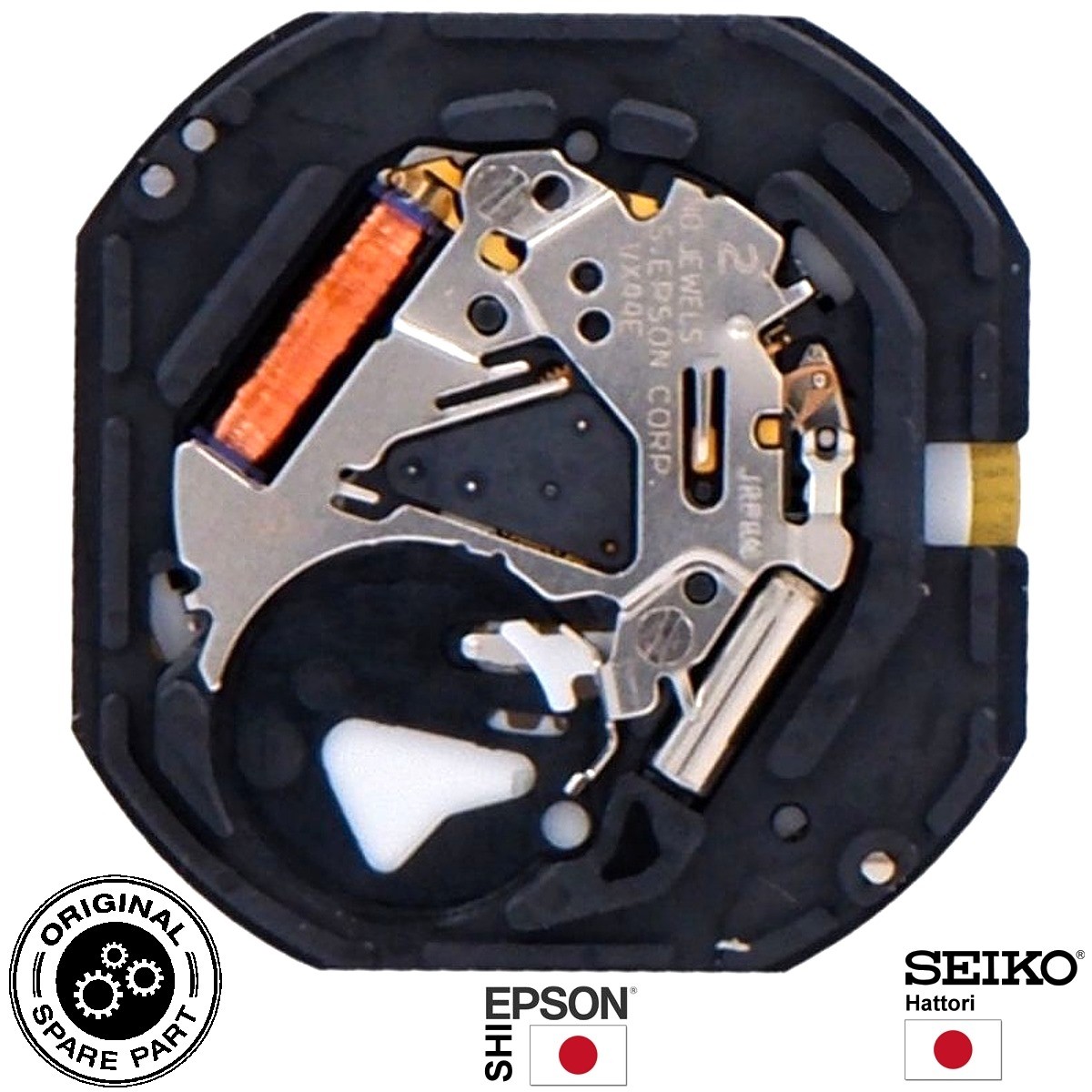 Hattori VX44 DAY DATE QUARTZ watch movement Best Quality japanese quartz movements