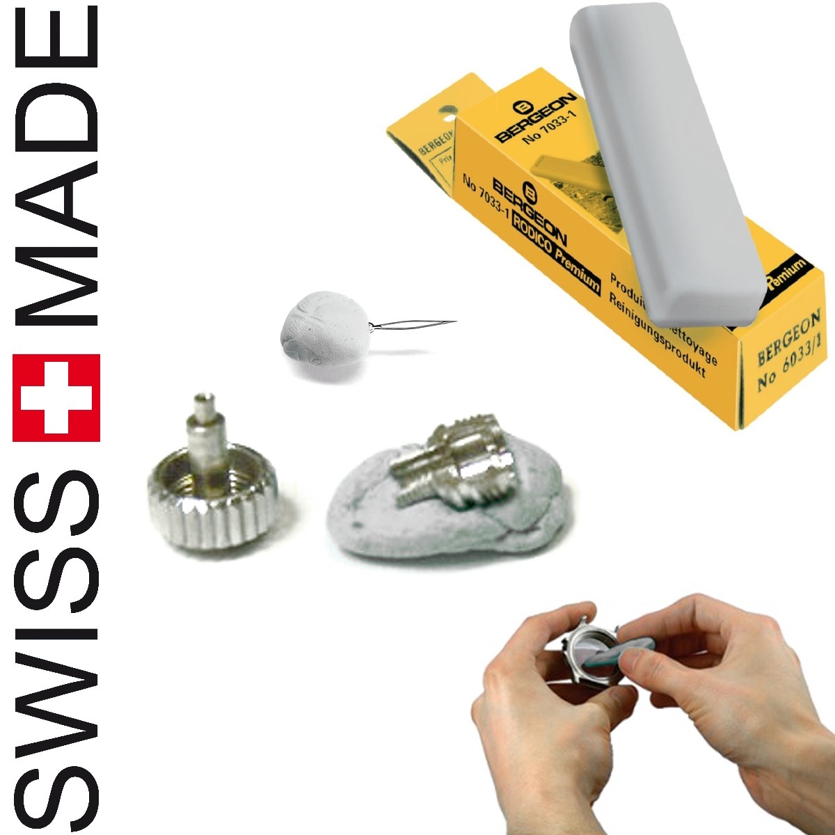 Bergeon Rodico 7033 PRO watch cleaning putty for movements and