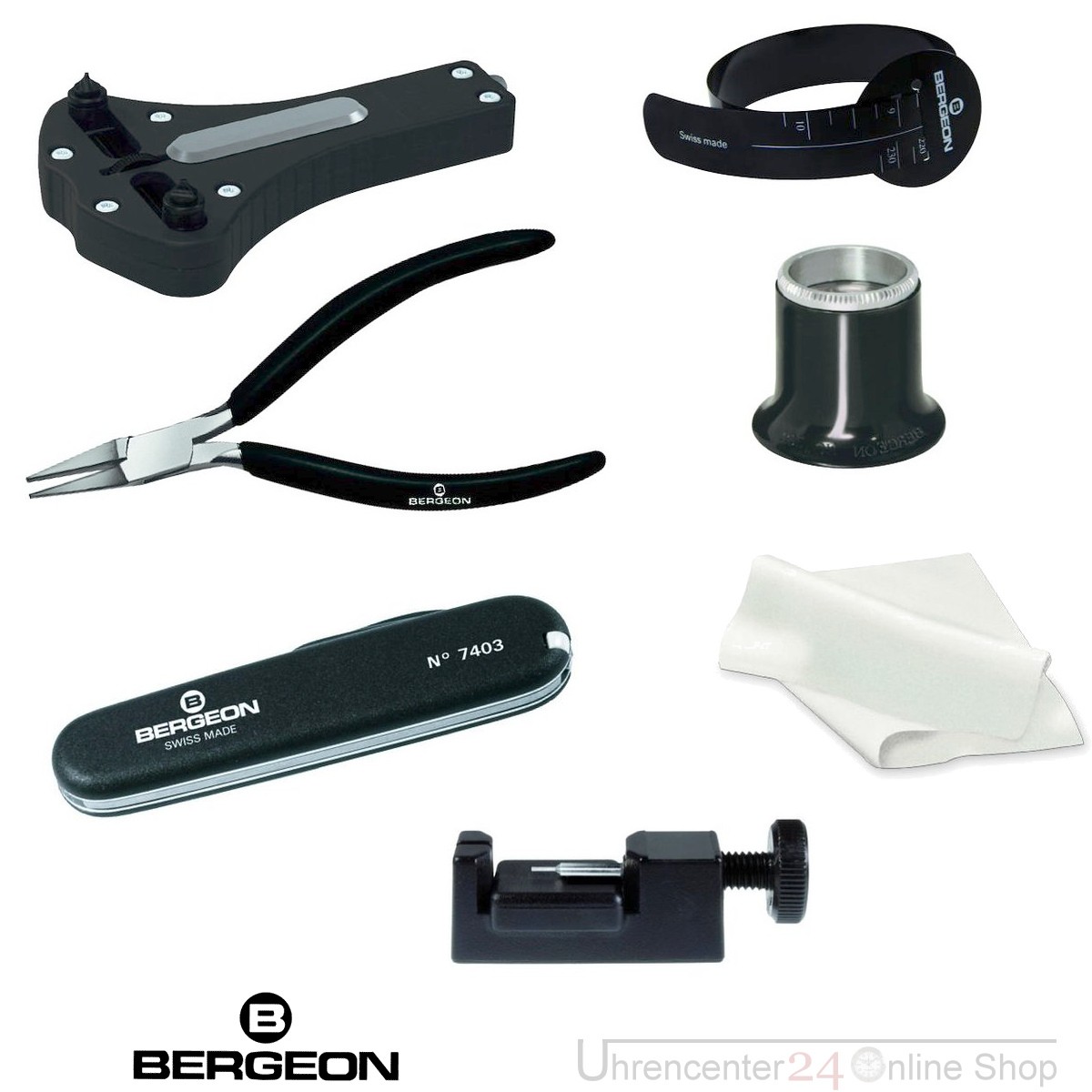 BERGEON 7812 QUICK SERVICE watch tool kit Essential watch tools for changing batteries adjusting and replacing bracelets