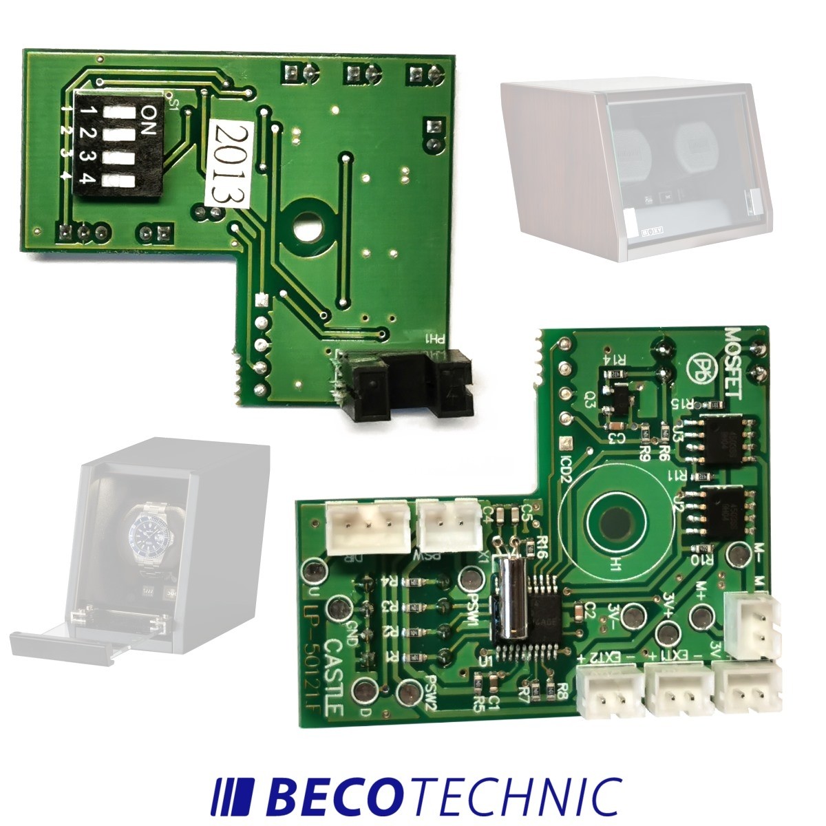 Circuit board for Beco Technic Castle watch winders for self repair