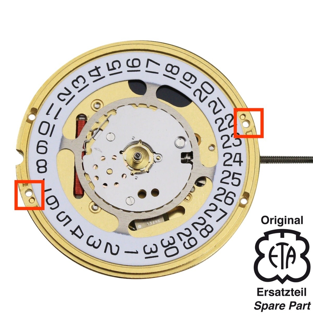 ETA 955.112 F06.412 quartz watch movement with date Online shop for original ETA quartz movements