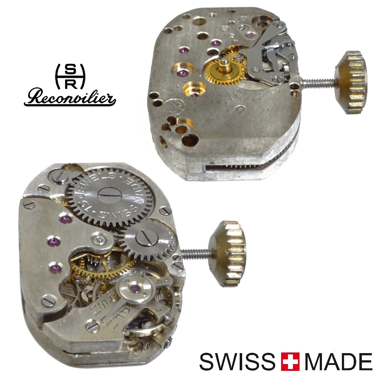 Swiss made mechanical watch movement RECONVILIER 1210 Price list