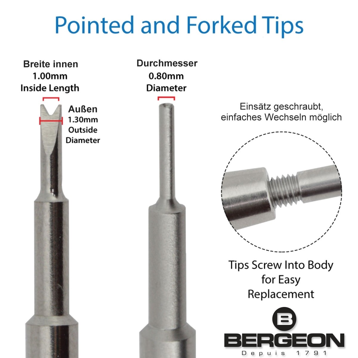 Bergeon 7767 F swiss made improved spring bar tool one of the best spring bar remover