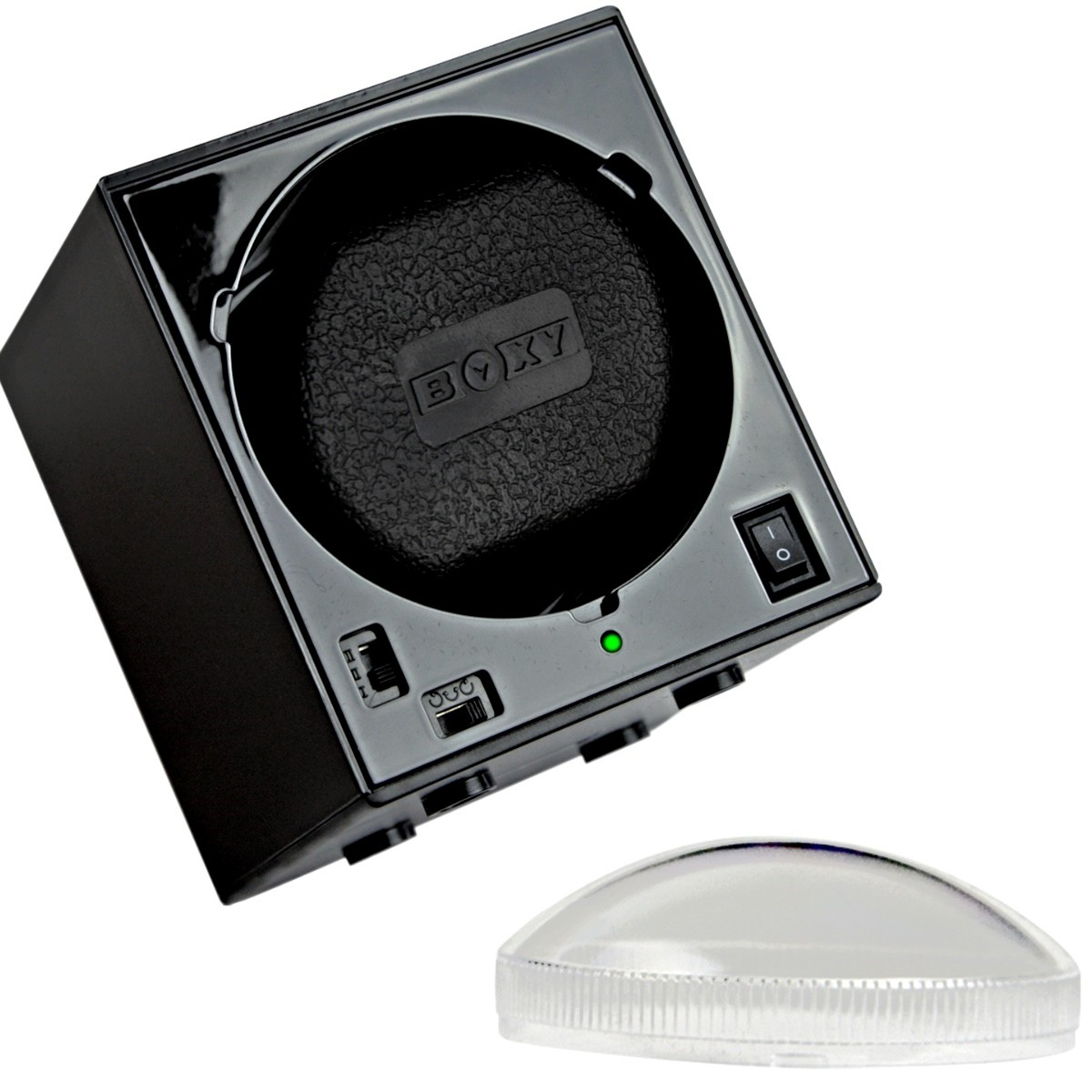 Watch winder BOXY FULL BLACK PRO2 Base MED expandable watch winder