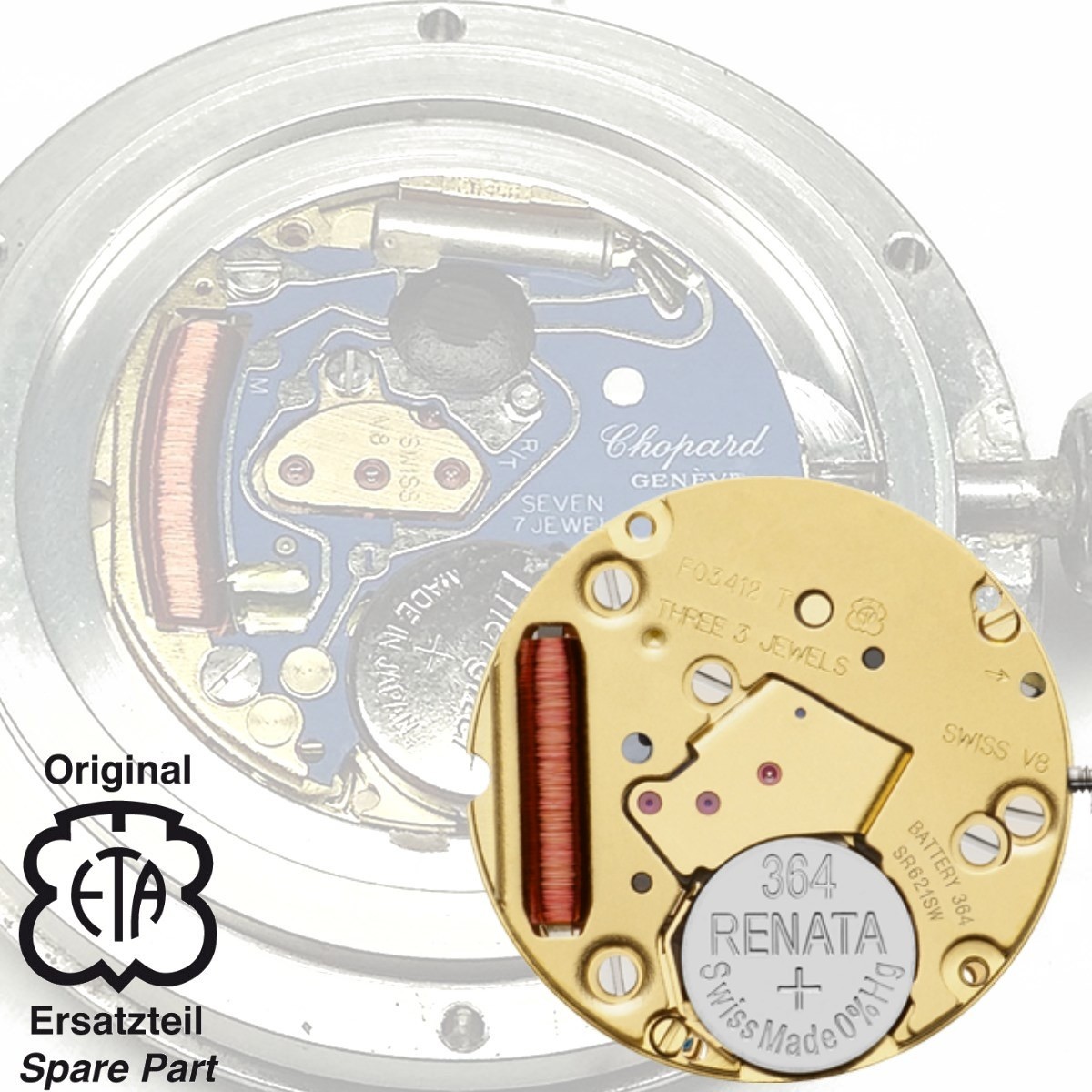 Mouvement De Montre ETA 956.112 Pour Pièces Ou Restauration - Non Testé
