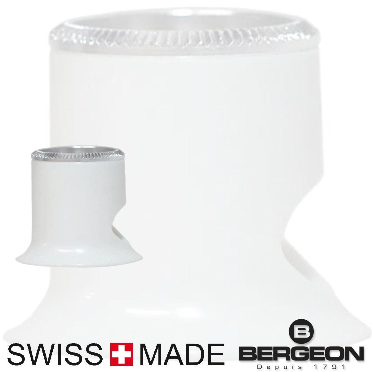 Loupe D'horloger Bergeon 2611-TN-2.5 - Grossissement X4, Bague En Aluminium, Neuve
