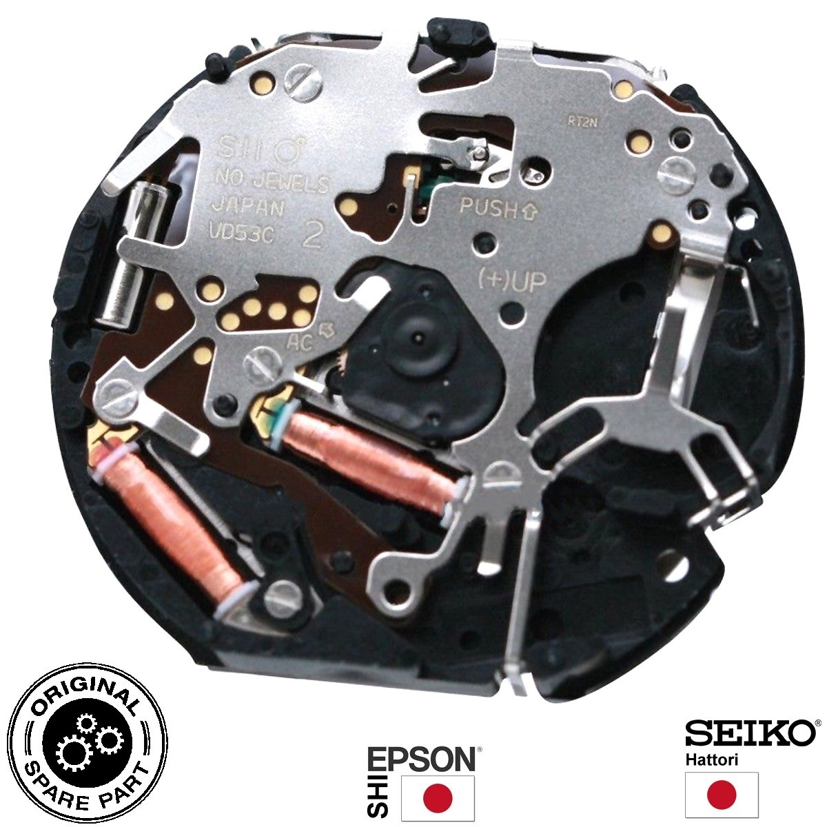 Hattori Chronograph watch movement VD53 QUARTZ Replace quartz