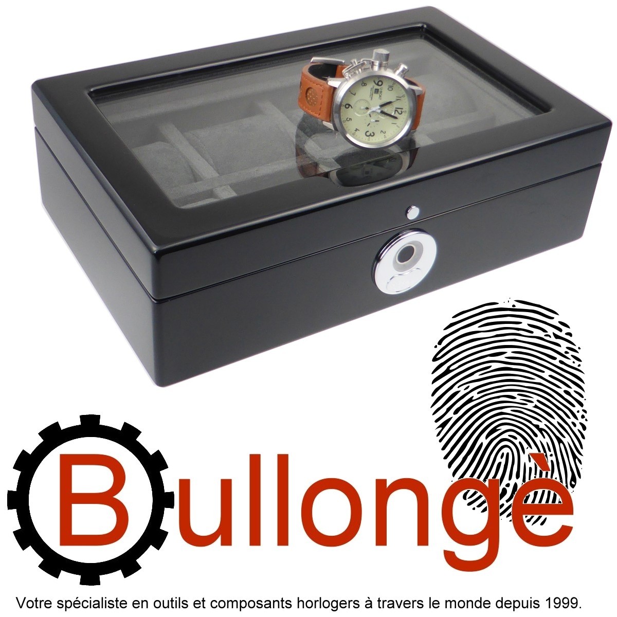 Watch box with lock on sale