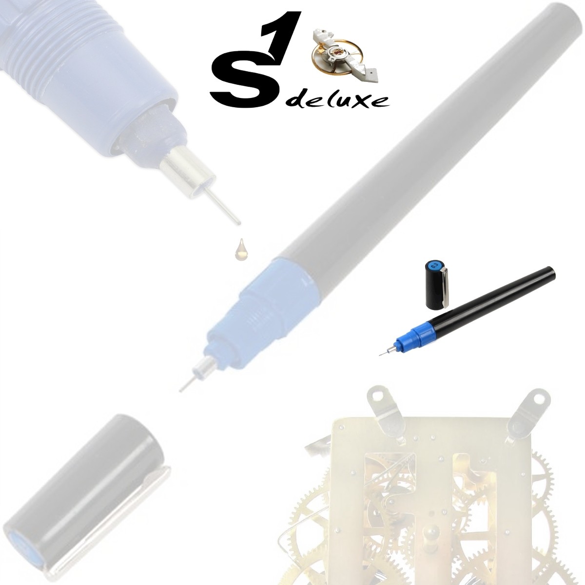 S1 DELUXE needle point automatic oiler pen 0.3 mm - Watchmakers tool to  oiling mechanical watch movements