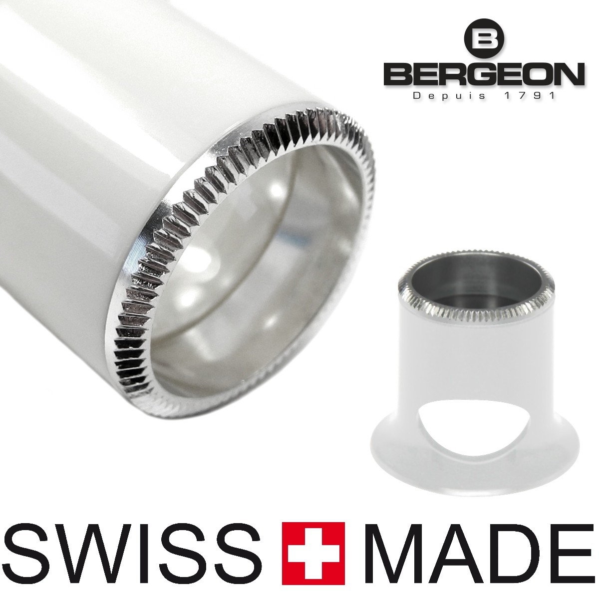 Bergeon 2611 TB eye loupe 6.7x with sight opening for watch repair