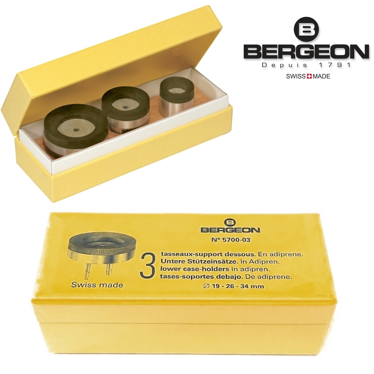 BERGEON 5700 03 lower suction dies for watch case opener Bergeon 5700