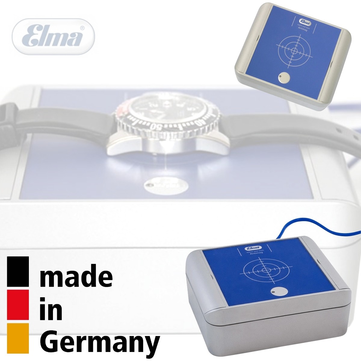 ELMA ANTIMAG demagnetiser for watches, parts, tools