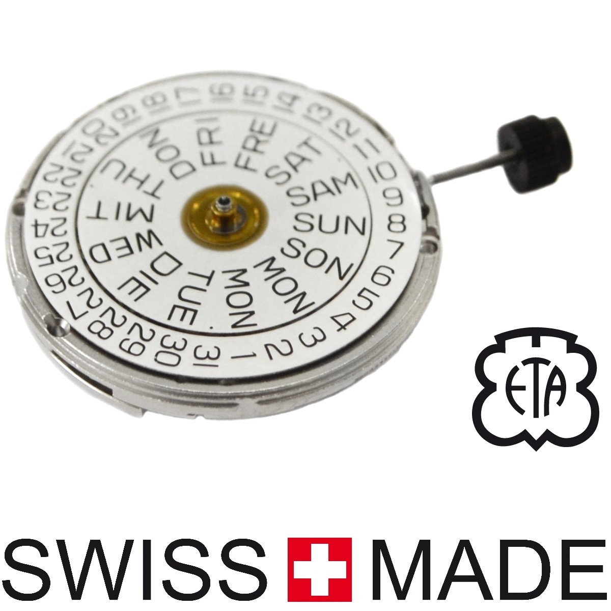 Watch movement ETA 2836 2 day date Order ETA watch movements for