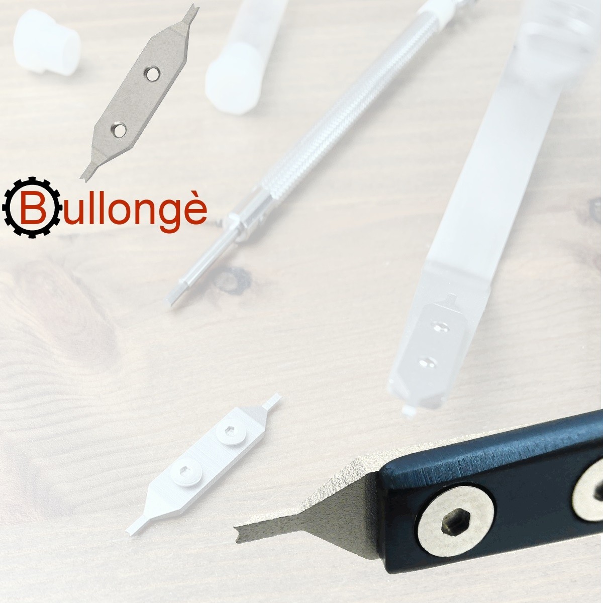 Replacement forked tips for BULLONGÈ 7825 spring bar tweezer