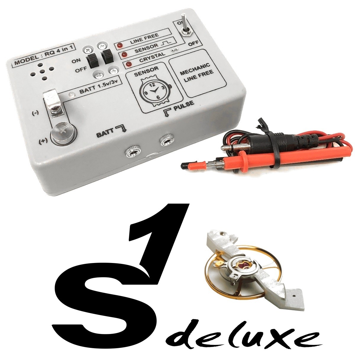 S1 Deluxe 4in1 quartz watch tester and battery checker device for
