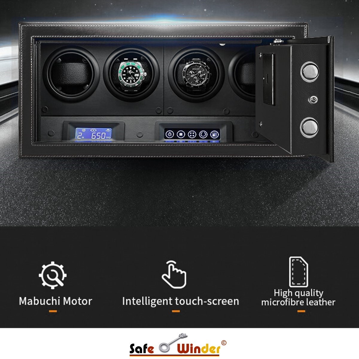 watch winder safe box