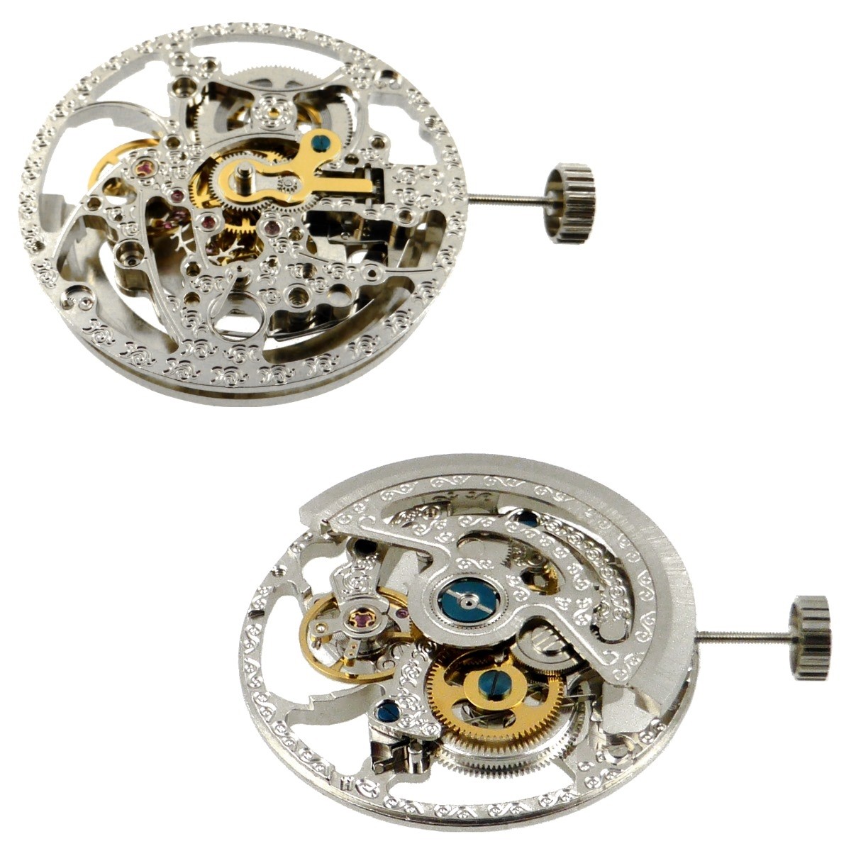 Mechanical skeleton watch movement PTS 2741 Buy movement for