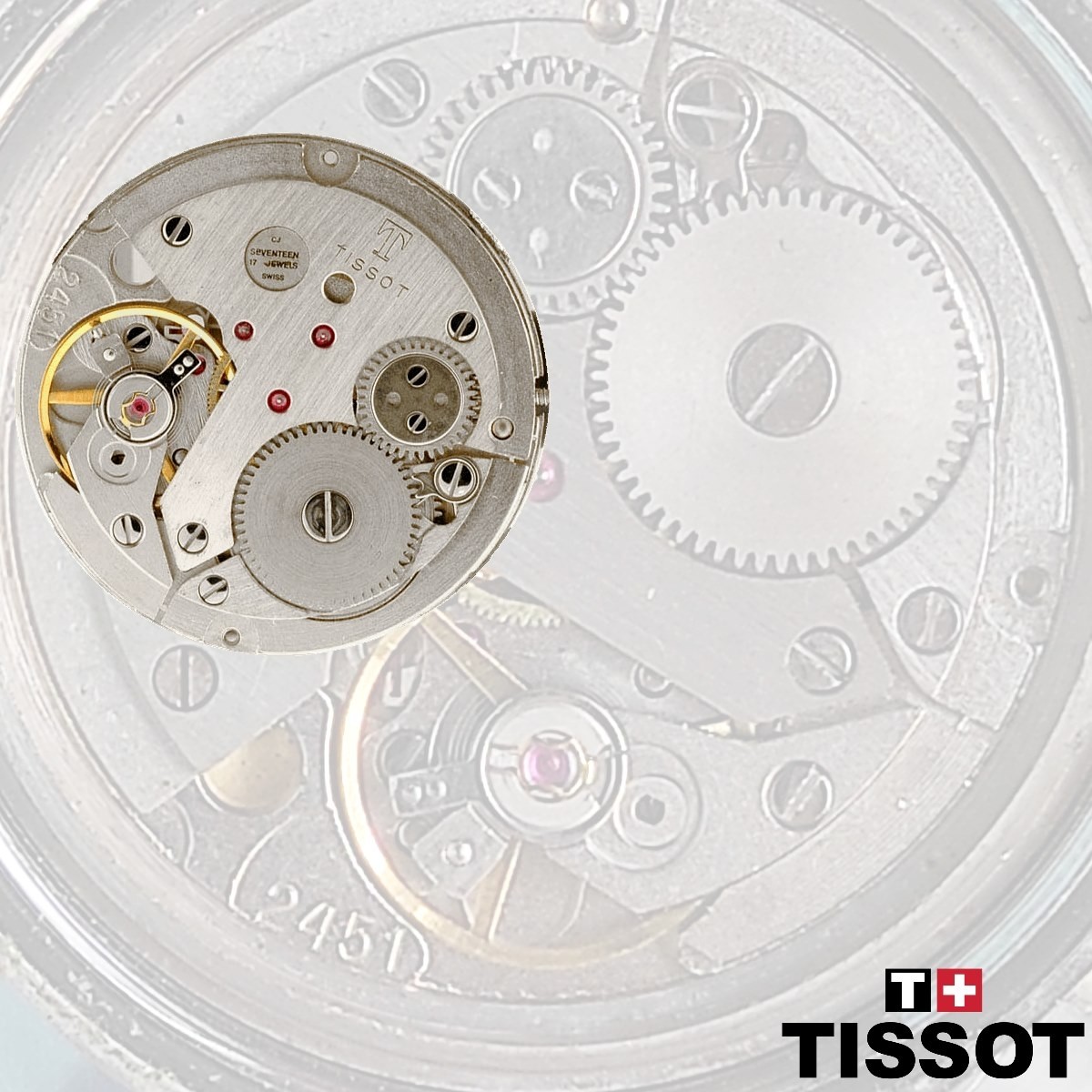 Swiss made mechanical watch movement TISSOT 2451 Buy replacement watch movements online