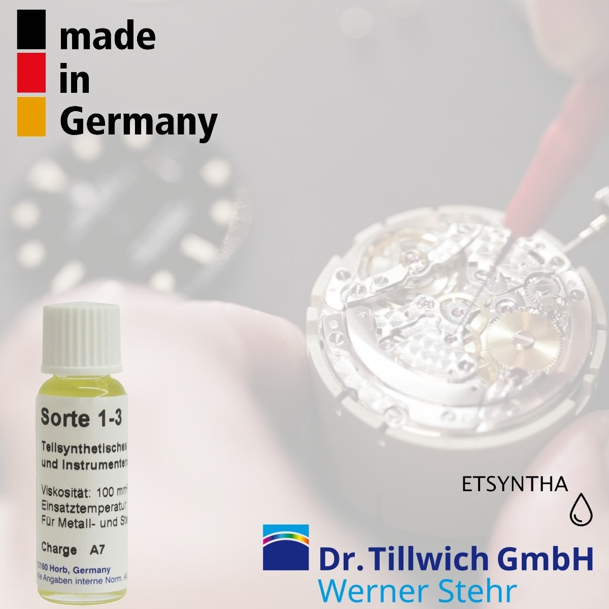 Dr. Tillwich ntha partially synthetic watch oil 1-3 for mechanical  movement