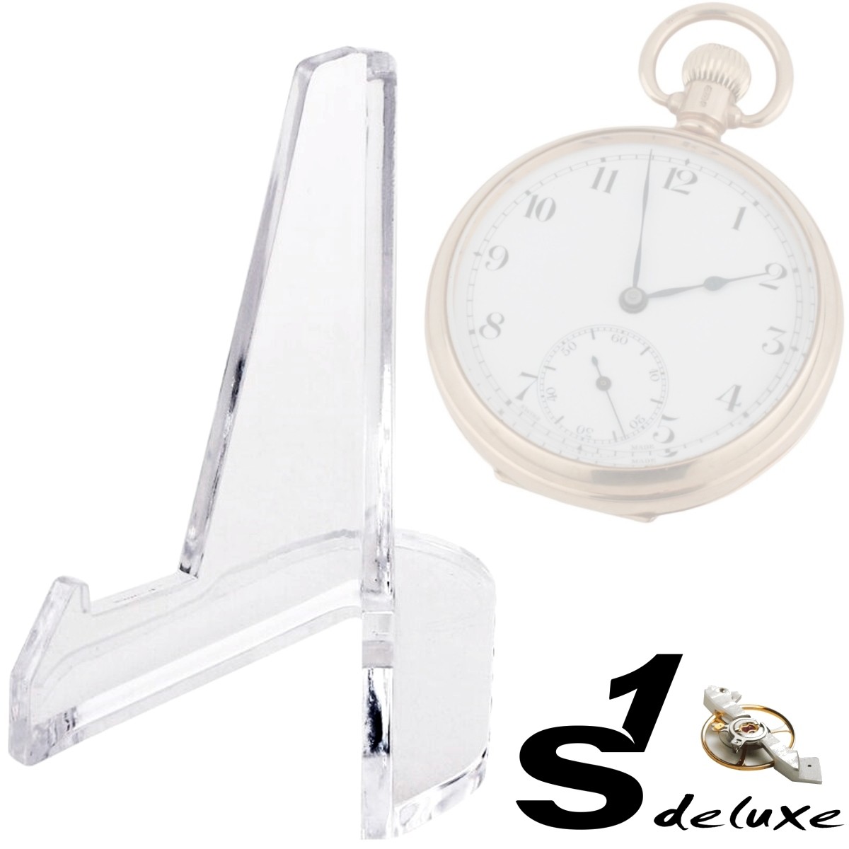 Pocket watch stand S1 DELUXE GLASSO Watch display stands with 50 discount