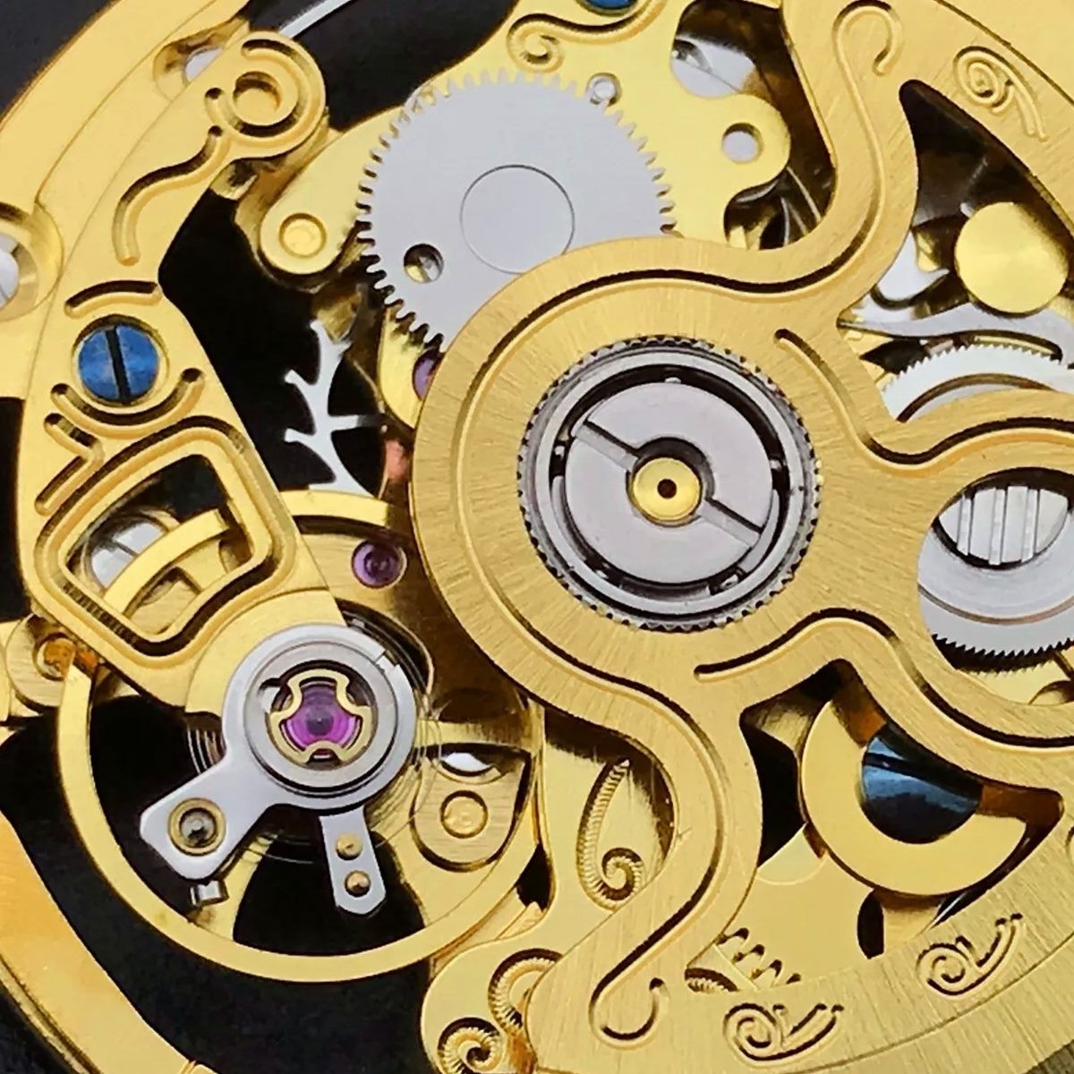 Mechanical automatic watch movement top