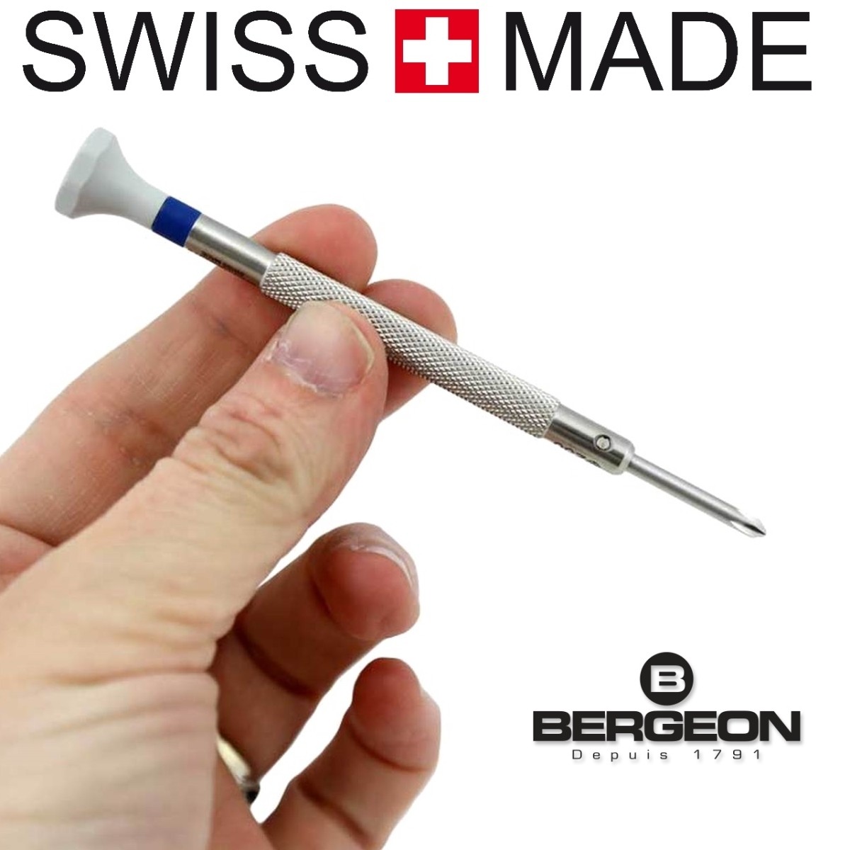 Bergeon 30081-C-P05 Set of 5 Swiss Made Phillips Screwdriver