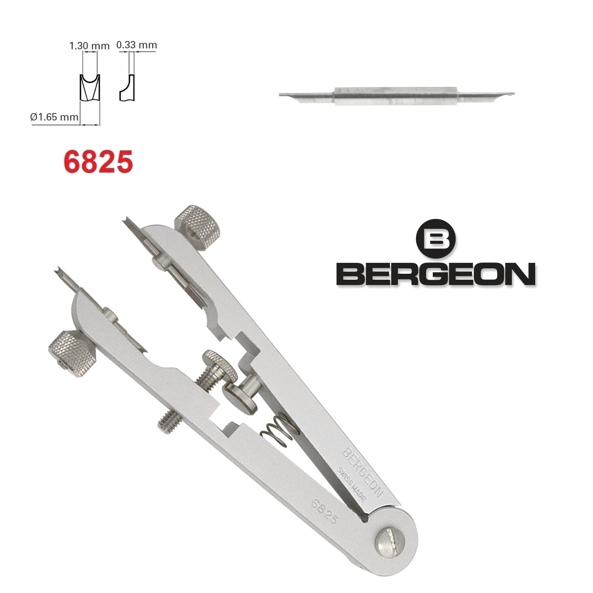 Bergeon 6825 spring bar plier tool for watch repair. No 1 for watchmaker