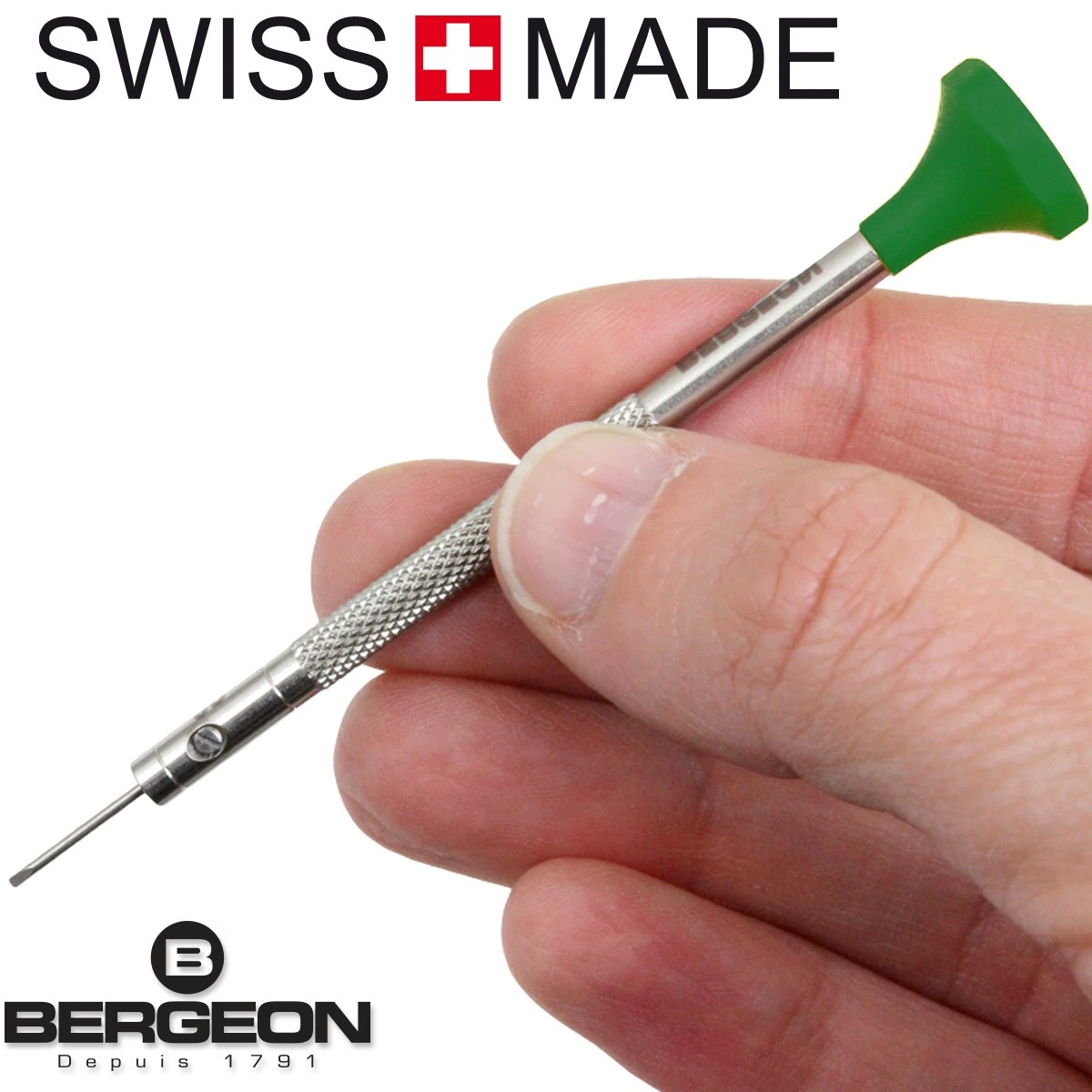 BERGEON (Switzerland) Ref. 30081-C-120 Watch Case, Strap And