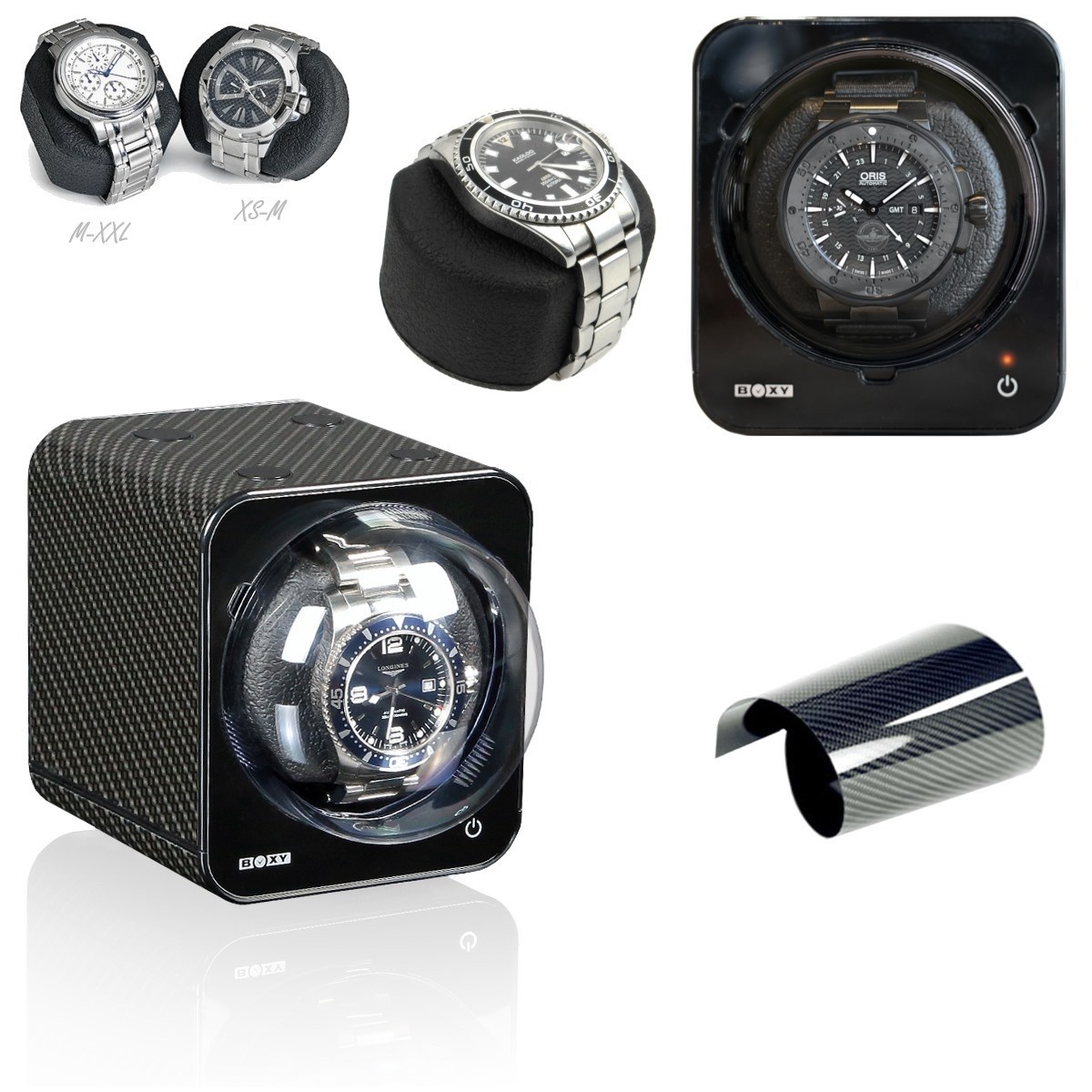 BECO BOXY FANCY BRICK watch winder CARBON PRO1