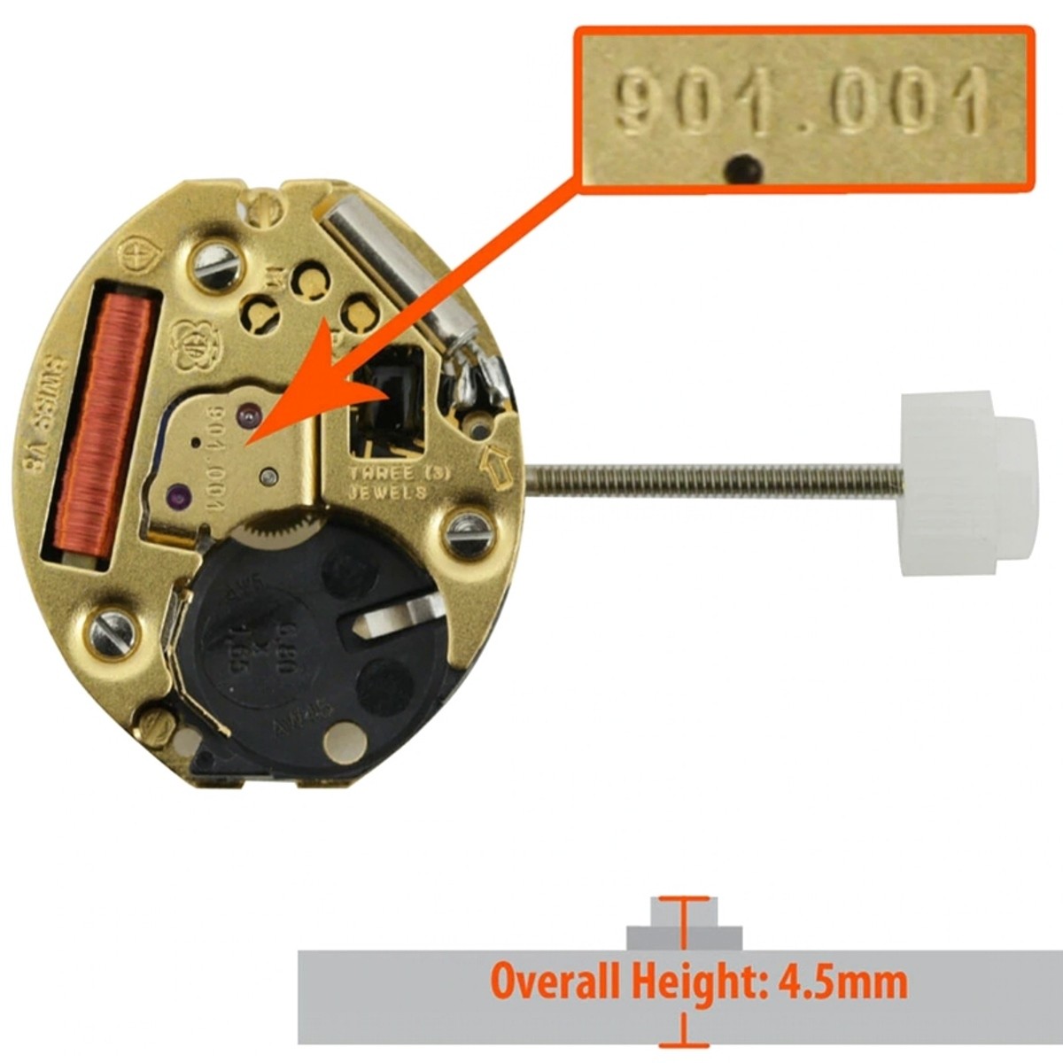 Eta v8 hot sale quartz movement