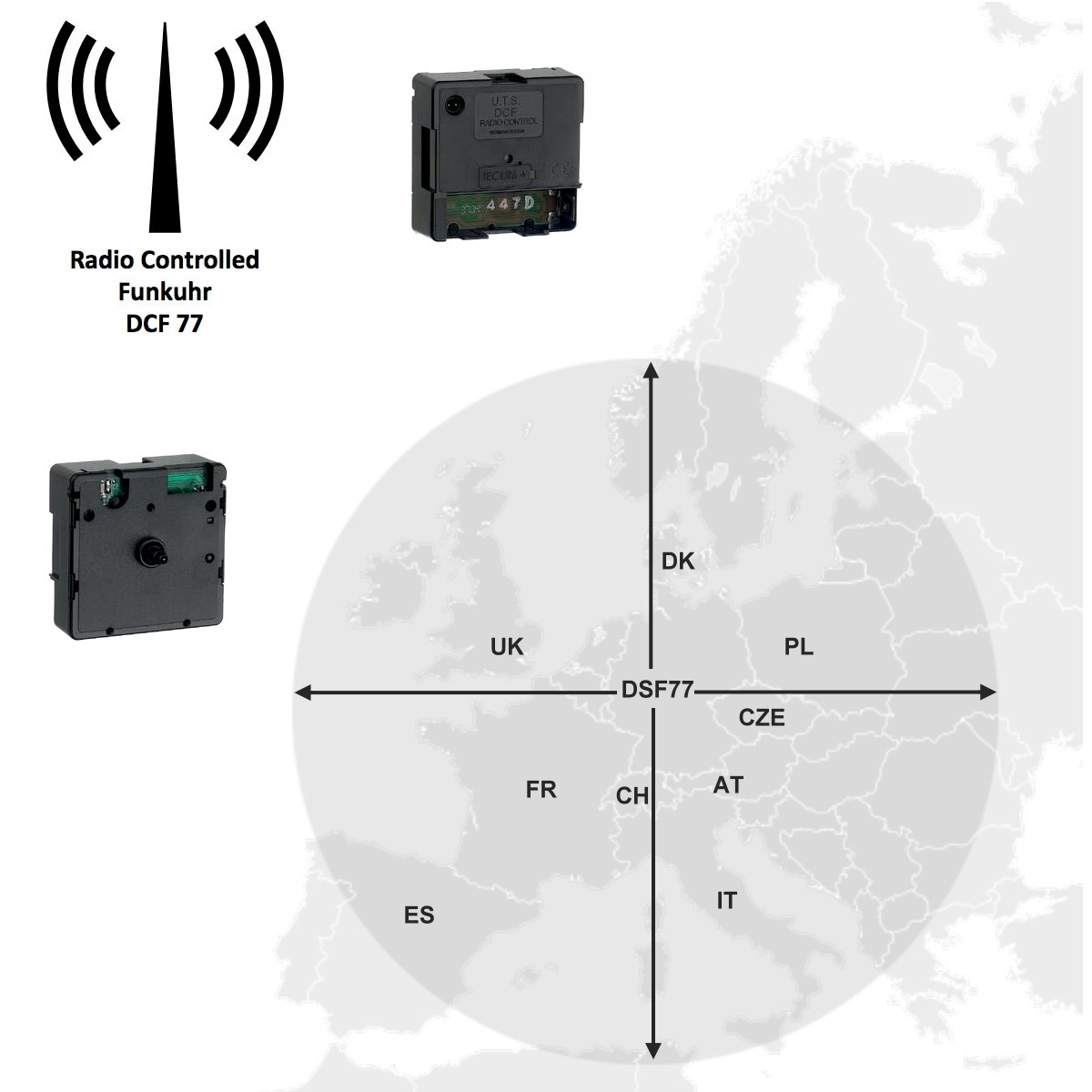 High torque radio controlled clock movement online