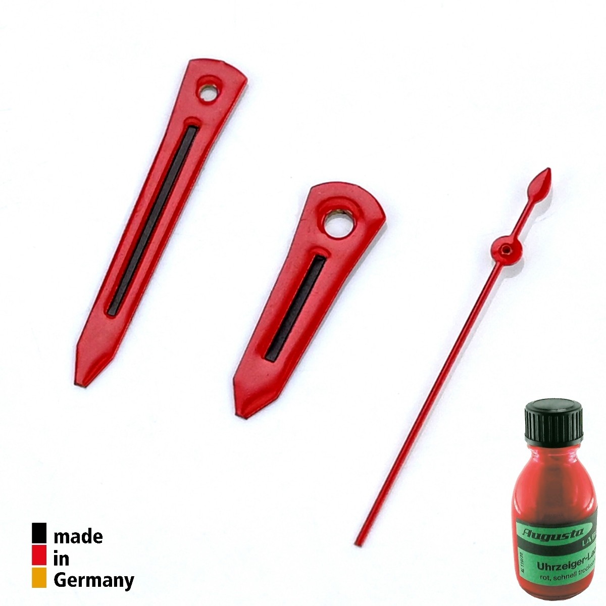 RED lacquer for watch hands numbers and indices Equipment for painting watch hands dials and indices