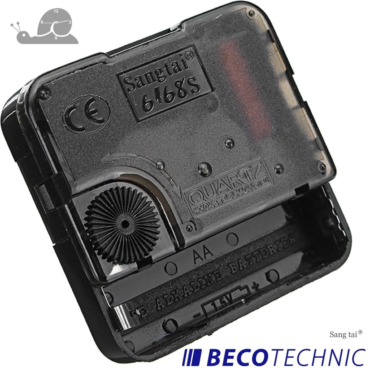 Quiet quartz movement BECO 6168s creeping second 11.8 Online