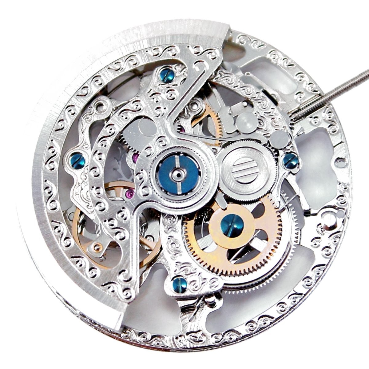 Skeleton watch clearance movement
