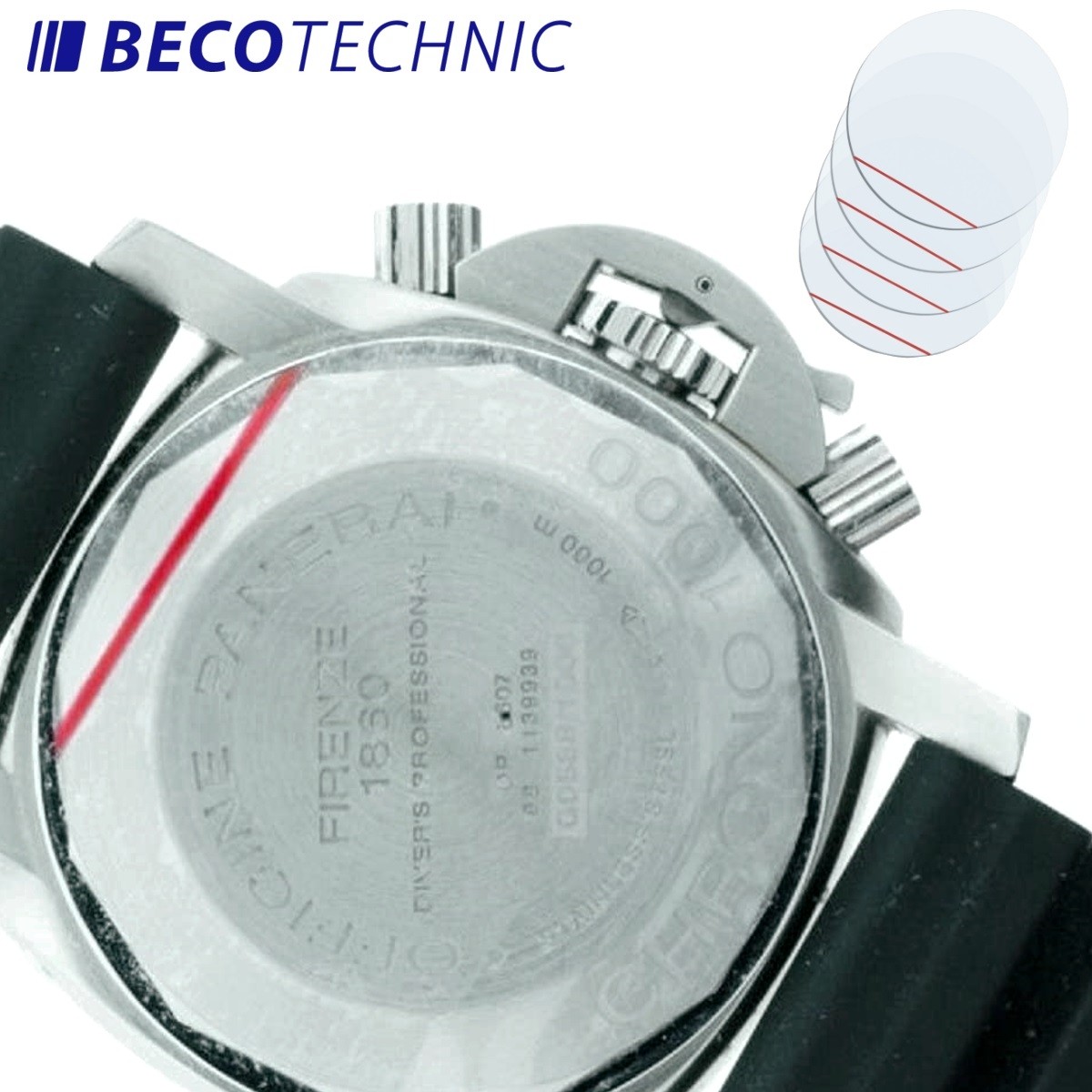Watch caseback sales protection stickers