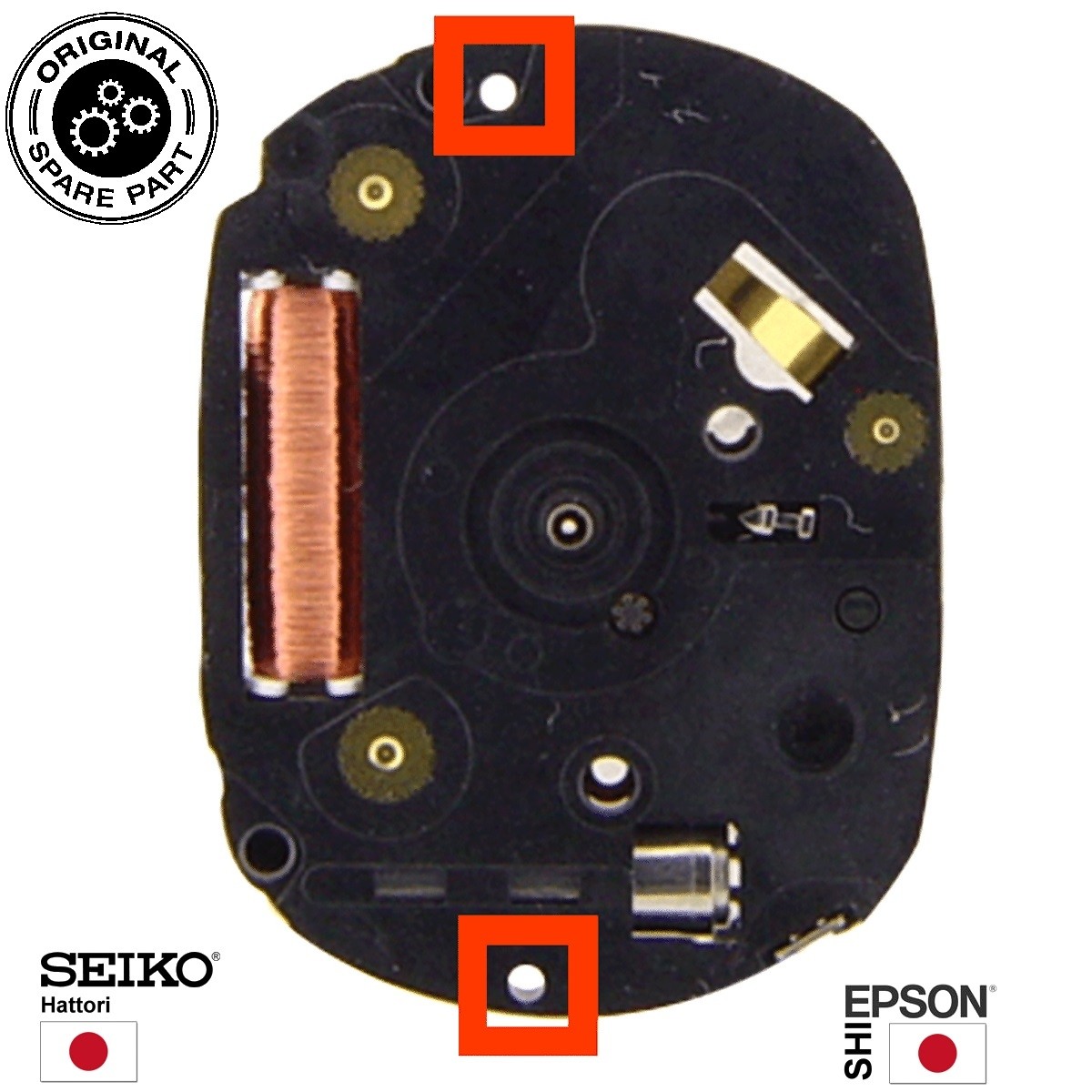 VX01 Seiko Hattori 3 hand quartz watch movement Authorized