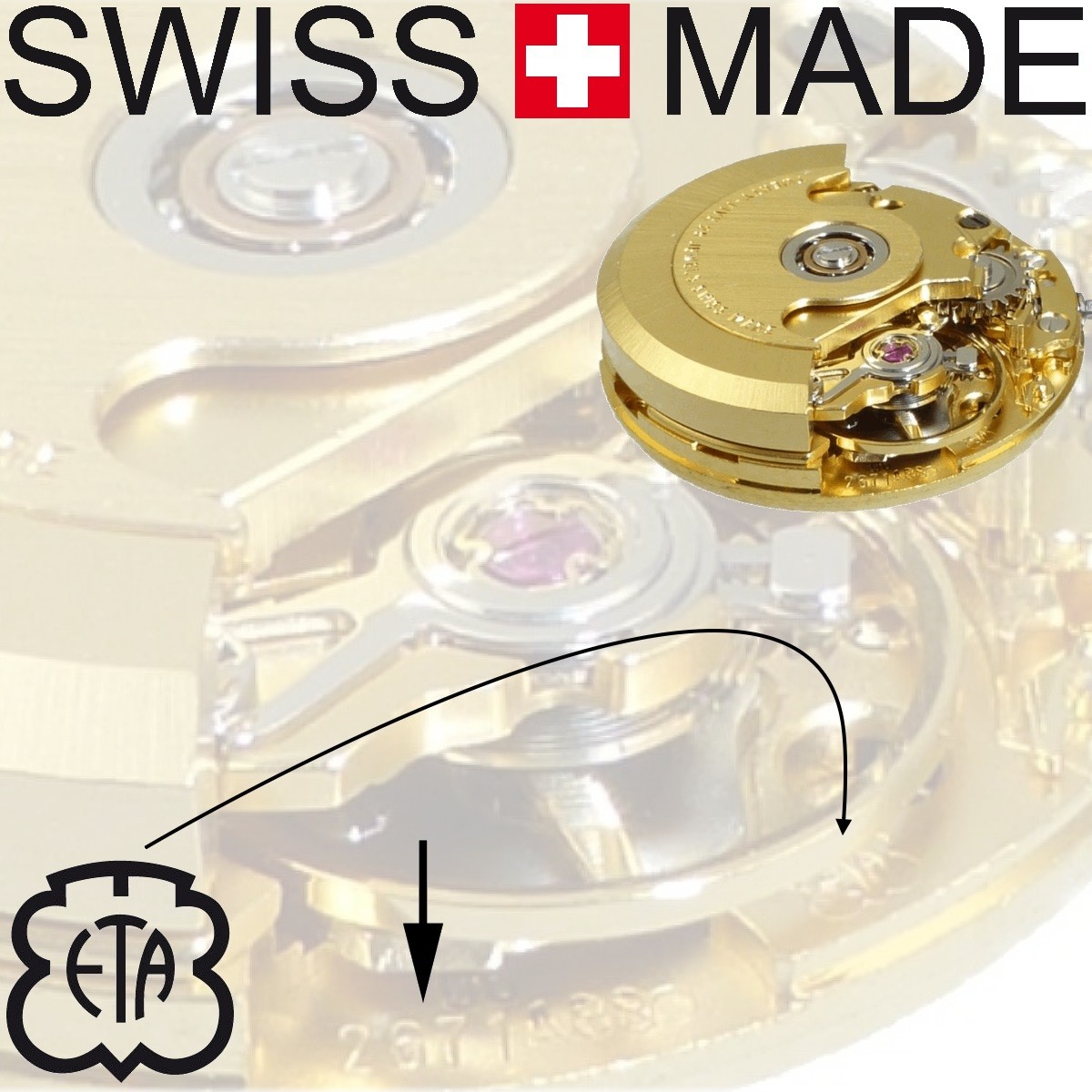 Swiss eta hotsell 2671 automatic movement