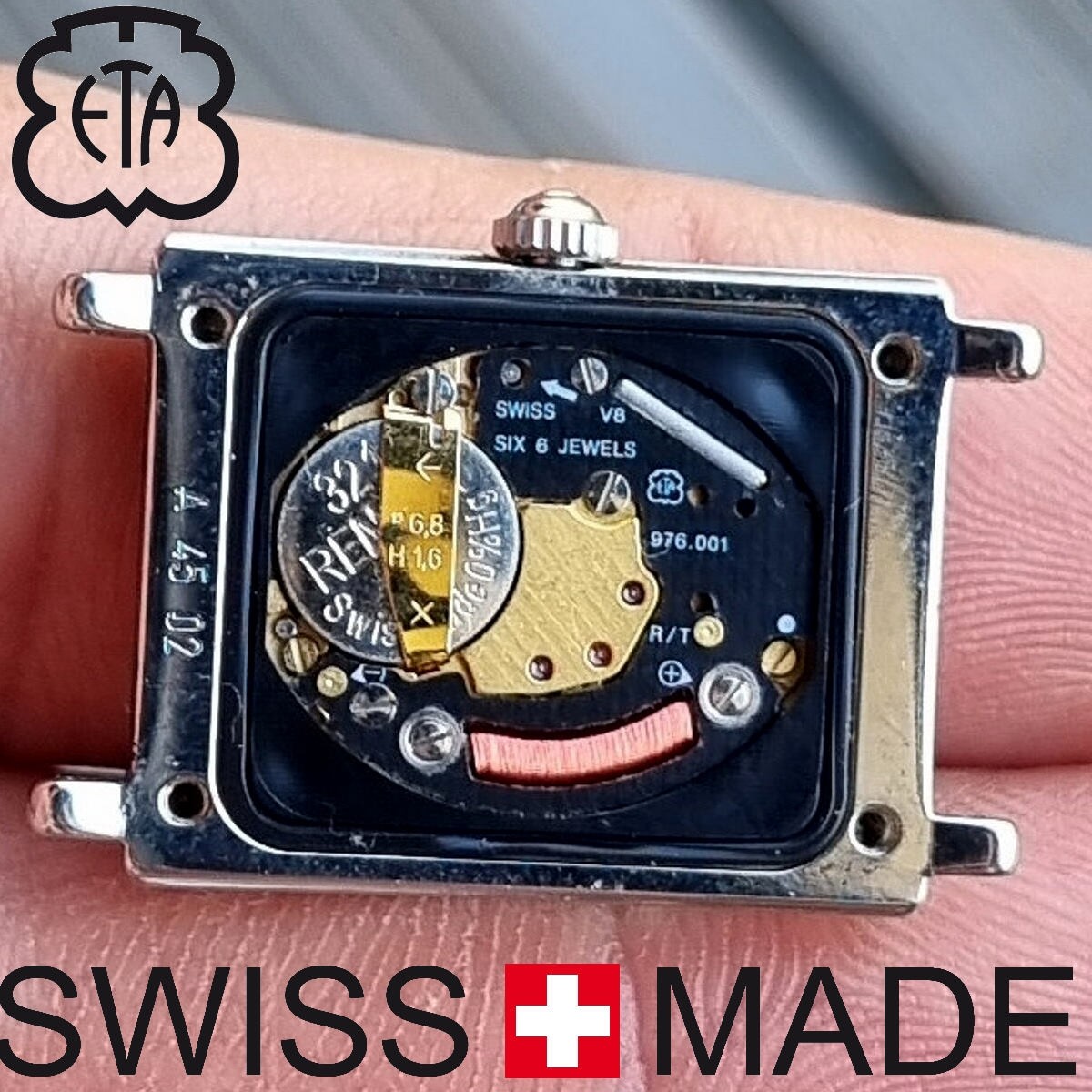 High quality quartz watch movement ETA 976.001 Replace the quartz movement yourself